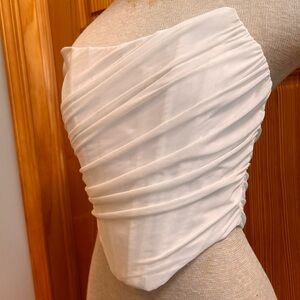 White Strapless Bodice